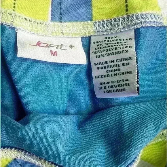 Bundle Joyfit Women’s Argyle Golf Skort &Matching Sleevless Golf Top Size Medium - Picture 4 of 10